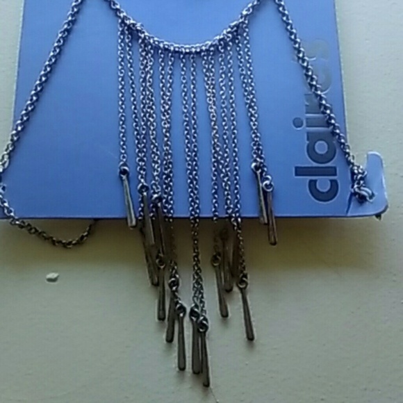 Vintage Turquoise & Silver Body Chain Necklace Jewelry Bohemian Boho Chic, NWT - Picture 2 of 3